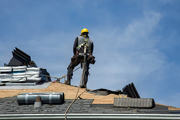 Professional Gutter Installation technician working in Alexander, AR